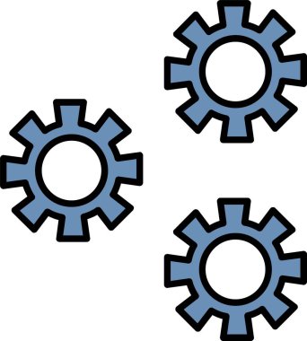 Ayarlar Satırı Doldurulmuş Simge Tasarımı