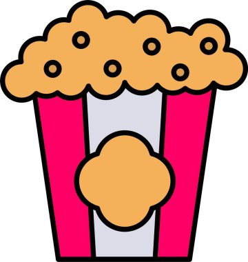 Patlamış Mısır Satırı Simge Tasarımı