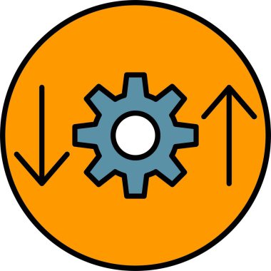 İşlem Satırı Doldurulmuş Simge Tasarımı