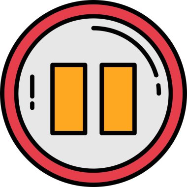 Satır Doldurulmuş Simge Tasarımı Duraklat