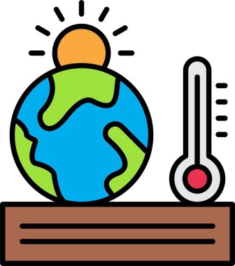 Simge Tasarımı İçin Küresel Isınma Çizgisi