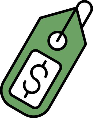 Etiket Satırı Doldurulmuş Simge Tasarımı