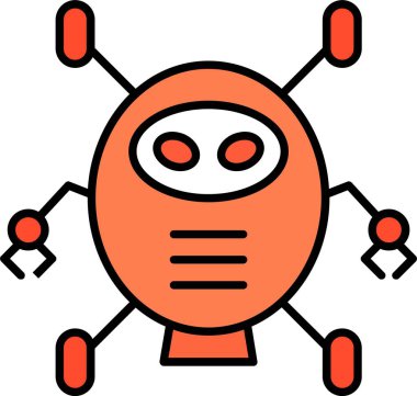 Robot Çizgisi Simge Tasarımı