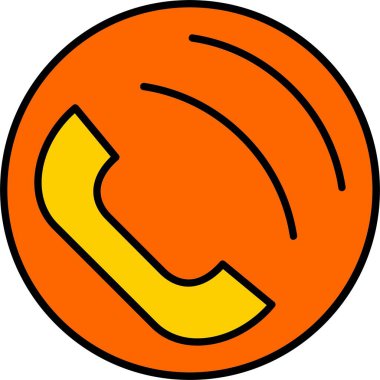 Telefon Hattı Doldurulmuş Simge Tasarımı