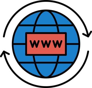 Dünya Satırı Dolu Simge Tasarımı