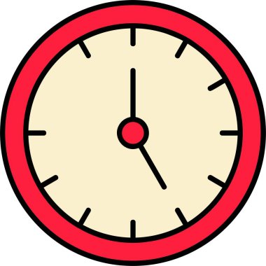 Zaman Yönetimi Satırı Simge Tasarımı Dolduruldu