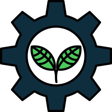 Ekoloji Satırı Simge Tasarımı Dolduruldu