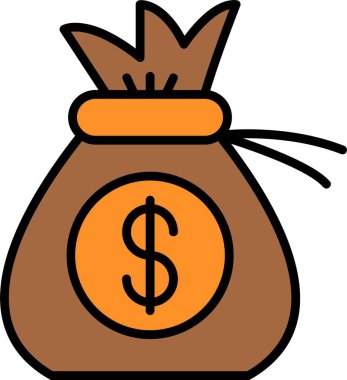 Para Torbası Satırı Simge Tasarımı