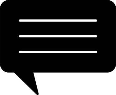 Sohbet Kabartma Simgesi Tasarımı