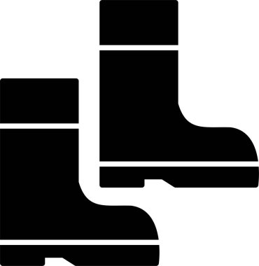 Çiftçi Ayakkabıları Şekil Simgesi Tasarımı