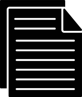 Notlar Glyph Simge Tasarımı