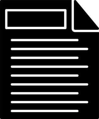 Notlar Glyph Simge Tasarımı