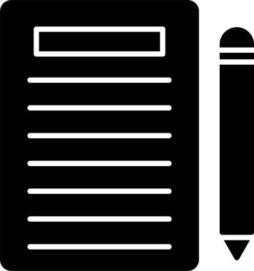 Notlar Glyph Simge Tasarımı