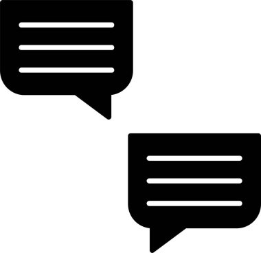 Sohbet baloncuğu simgesi tasarımı