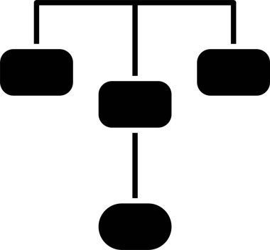 Hiyerarşik Yapı Kabartma Simgesi Tasarımı