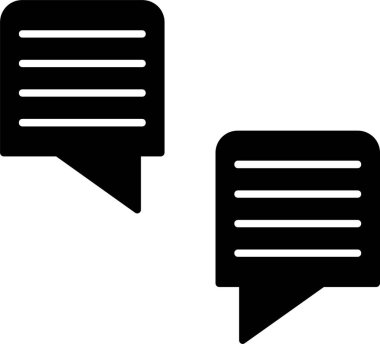 Sohbet Kabartma Simgesi Tasarımı