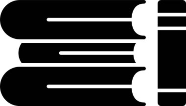 Kitap Yığını Kabartma Simgesi Tasarımı