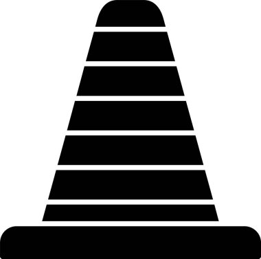 Trafik Konisi Şekil Simgesi Tasarımı