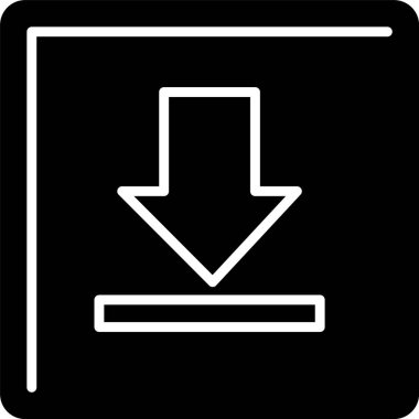 aşağı Arrow simge tasarımı