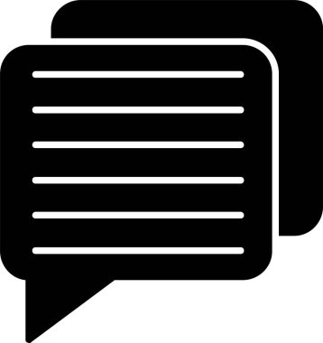 Sohbet Kabartma Simgesi Tasarımı