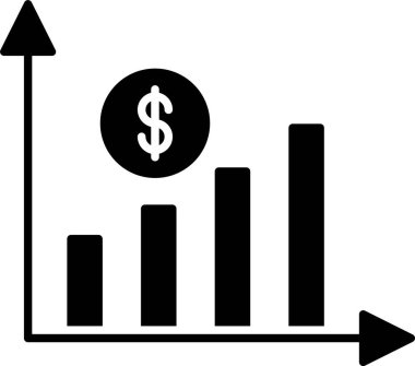Gelir Glifi Simgesi Tasarımı