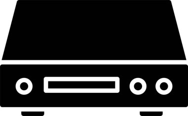 DVD Oynatıcı Glyph Simge Tasarımı