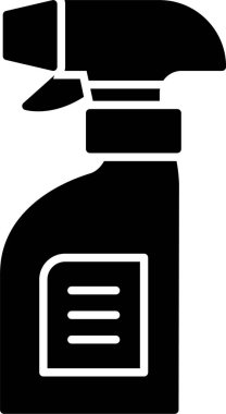 Temizleme Spreyi Kabartma Simgesi Tasarımı