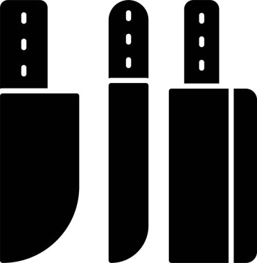 Bıçaklar Kabartma Simgesi Tasarımı