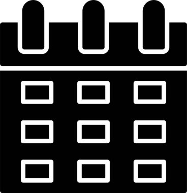 Takvim Kabartma Simgesi Tasarımı