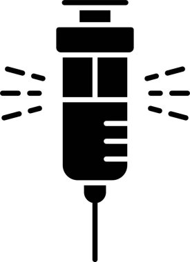 Şırınga Kabartma Simgesi Tasarımı