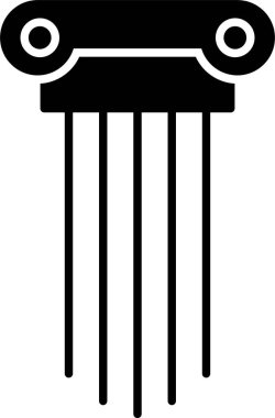 Yunan Sütunları Şekil Simgesi Tasarımı