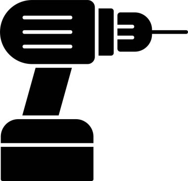 Elektrikli Matkap Kabartma Simgesi Tasarımı