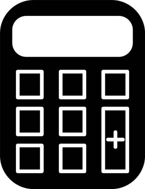 Hesap Makinesi Kabartma Simgesi Tasarımı