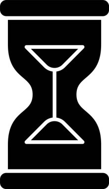 Kum Saati Kabartma Simgesi Tasarımı