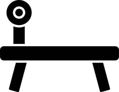 Bench Press Glyph Simge Tasarımı