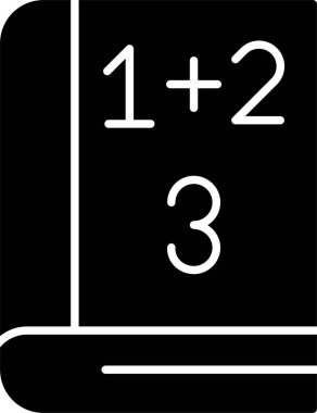 Matematik Kitabı Kabartma Simgesi Tasarımı