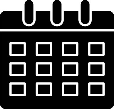 Takvim Kabartma Simgesi Tasarımı