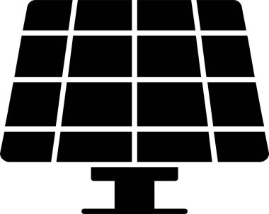 Güneş Paneli Kabartma Simgesi Tasarımı