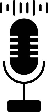 Ses Kaydedici Glyph Simge Tasarımı