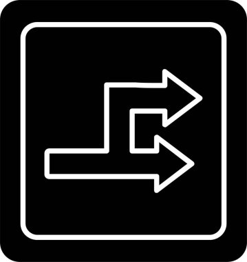 Çift yönlü Glyph Simgesi Tasarımı