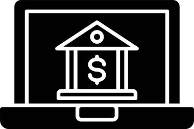 Glyph Bankacılık Kabartma Simgesi Tasarımı