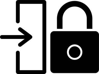 Giriş Glifi Simgesi Tasarımı