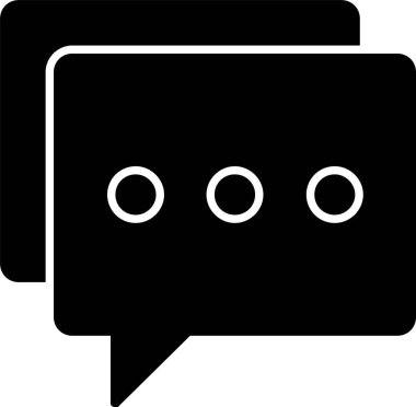 Sohbet Kabartma Simgesi Tasarımı