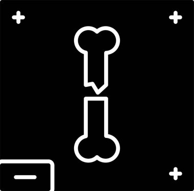 Kemik X - Işın Kabartma Simgesi Tasarımı