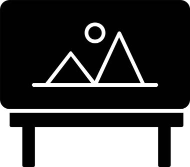 Sanat Tahtası Kabartma Simgesi Tasarımı