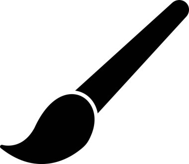 Fırça Kabartma Simgesi Tasarımı