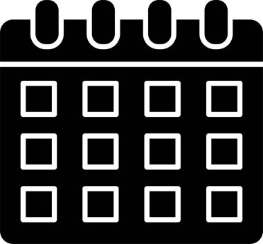 Takvim Kabartma Simgesi Tasarımı