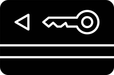 Anahtar Kart Kabartma Simgesi Tasarımı