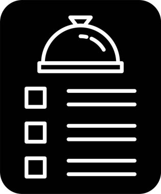 Menü Kabartma Simgesi Tasarımı