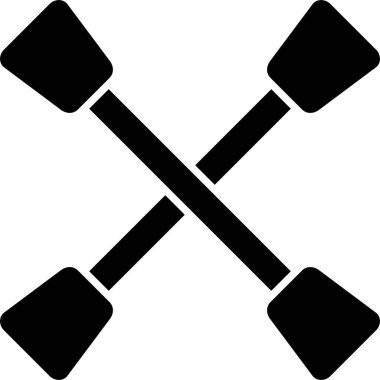 Kürekler Kabartma Simgesi Tasarımı